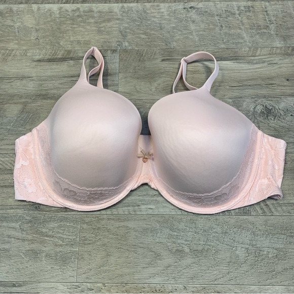 Victoria Secret Lined Perfect Coverage Lace Trim Bra - Picture 1 of 15
